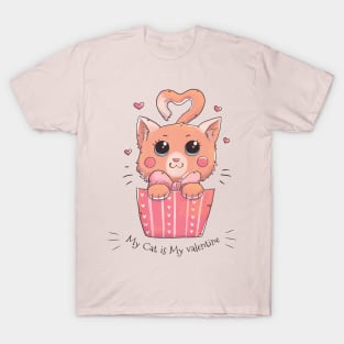 My Cat Is My Valentine T-Shirt